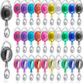 Honoson 50 Pcs Heavy Duty Retractable Badge Reels Batch ID Badge Holder by Honoson