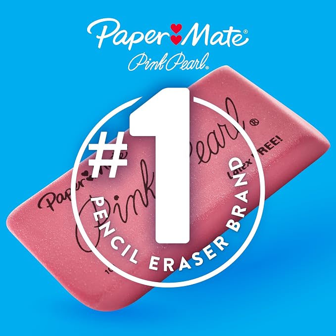 Paper Mate Pink Pearl Erasers - Image 5