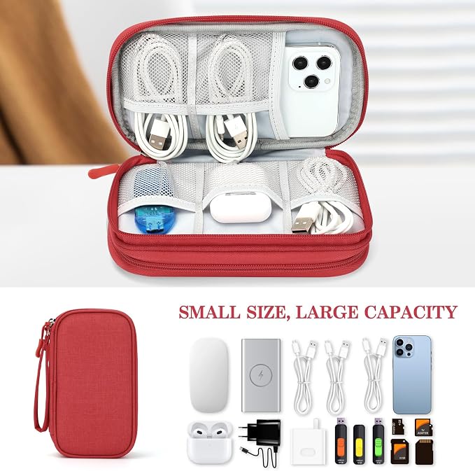 FYY Travel Cable Organizer Pouch Electronic Accessories Carry Case Portable - Image 6