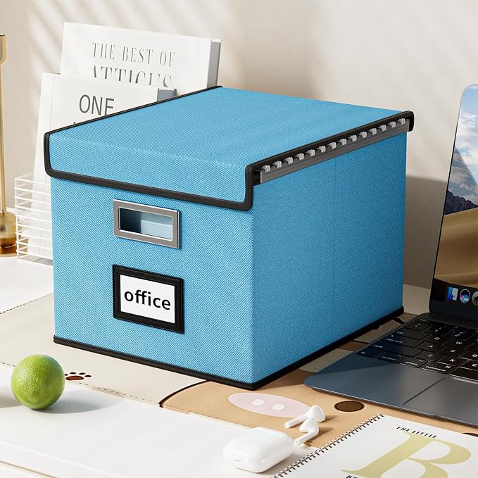 Decorative File Organizer Document Storage Boxes - Image 5