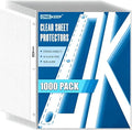 1000 Pack Sheet Protectors for 3-Ring Binders, Top Loading Letter Size Heavy by ONEKEEP