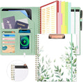 Ospelelf Clipboard with Storage, Leather Padfolio Portfolio Organizer 5 Folders by OspelelfOfficeSupplies