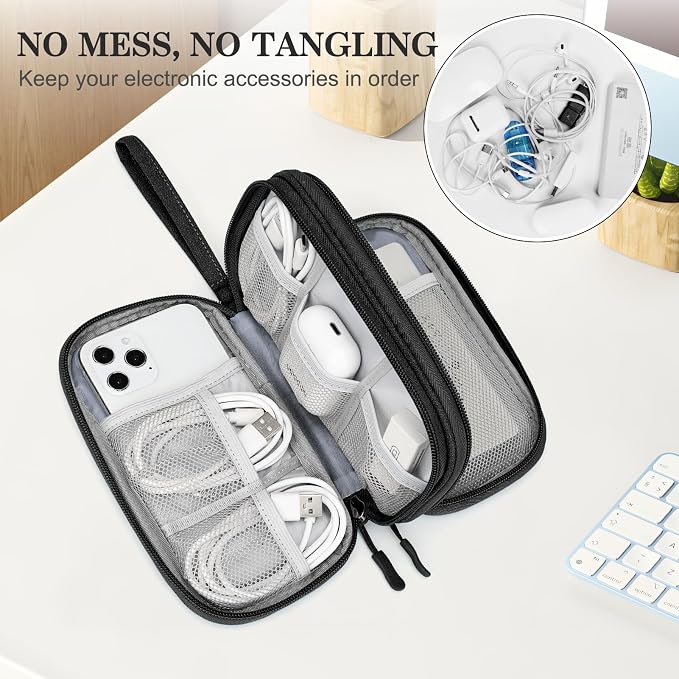 FYY Travel Cable Organizer Pouch Electronic Accessories Carry Case Portable - Image 5