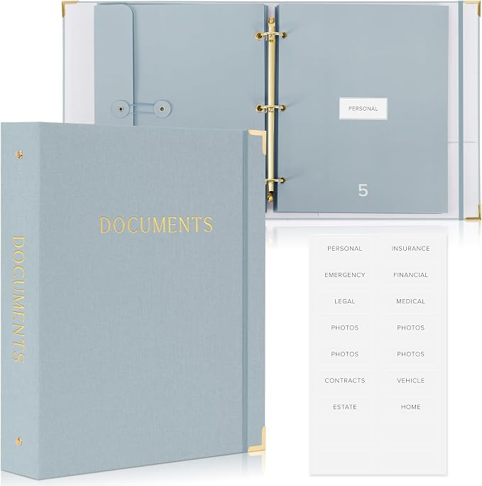 Important Document Organizer Set by ZICOTO