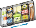 Marbrasse Expandable Desk Drawer Organizer, Mesh Drawer Organizer Tray by Marbrasse