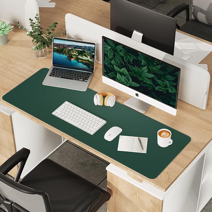AFIING Leather Desk Pad Protector, Large Desk Mat - Image 8