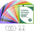 30-Pack Dry Erase Pockets – 10x14 Heavy Duty Sleeves by Unknown
