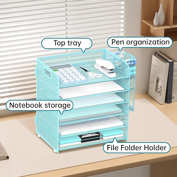 SUPEASY 6 Tier Paper Organizer - Image 4