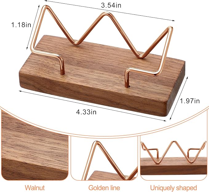 Amyhill 2 Pieces Wood Business Card Holder - Image 2