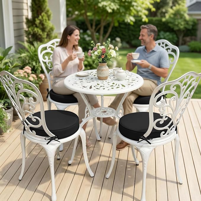 Summsun Outdoor Bistro Chair Cushions Set of 4 - Image 2