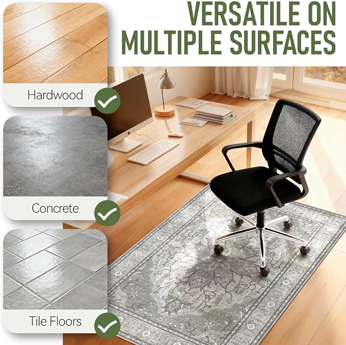 48"x60" Office Chair Mat for Hardwood, Under Desk Chair Mat for Home Office - Image 6