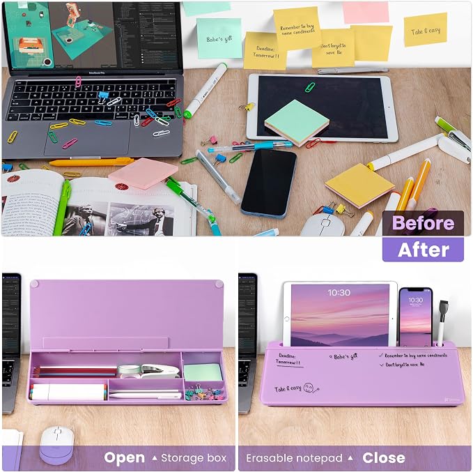 Varhomax Glass Desk Whiteboard - Image 6