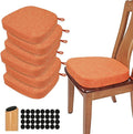 BUYUE Thickened 2.5" Dining Chair Cushions Set of 6, U-Shape High Density Foam by BUYUE