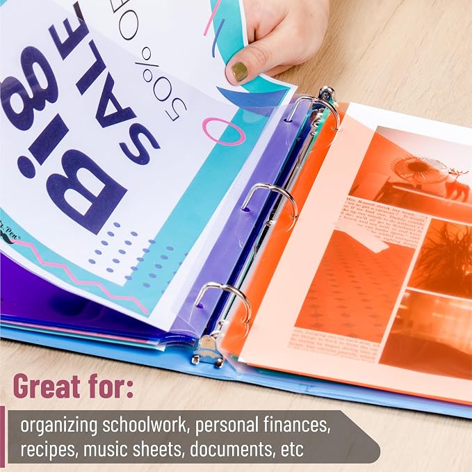 Mr. Pen- Binder Dividers with Pockets and Tabs, 48 Pack | Pastel Color - Image 5