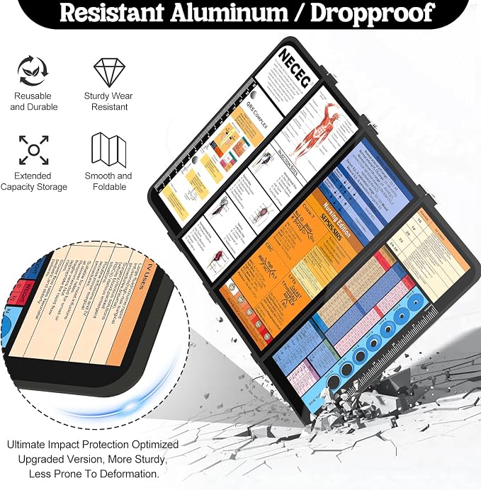 Nursing Clipboard Foldable, 4-Layer Aluminum Clipboard - Image 7