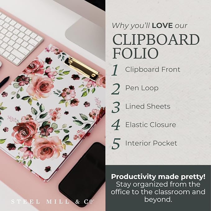 Steel Mill & Co. Cute Clipboard Folio - Image 3