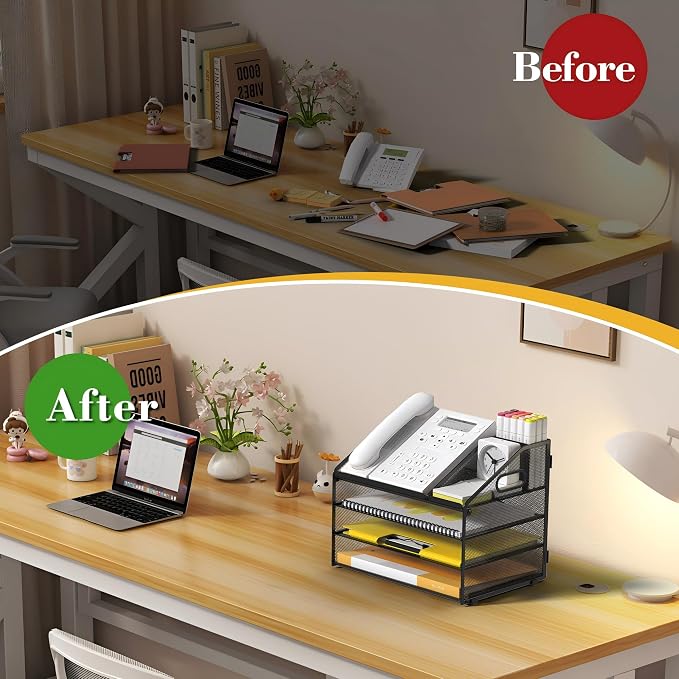 Letter Tray Paper, 4 Tier Desk Organizer - Image 3