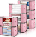 90 L Large Storage Bags, 8 Pack Clothes Storage Bins Foldable Closet Organizer by BuddingJoy-BuildaJoyfulLifeforYou