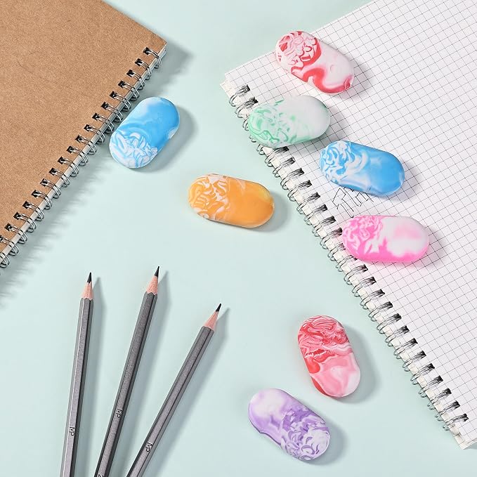Mr. Pen- Marble Pencil Erasers, 12 Pack, Art Sketching, Clean Smudge-Free - Image 3