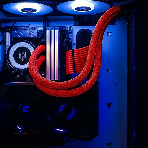 Electriduct 1" Hook Self Closing Sleeve Braid Wrap Around Sleeving Flame - Image 6