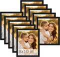 8x10 Picture Frame Set of 10, Horizontal or Vertical Wall Mounting by WelcometoFisnish