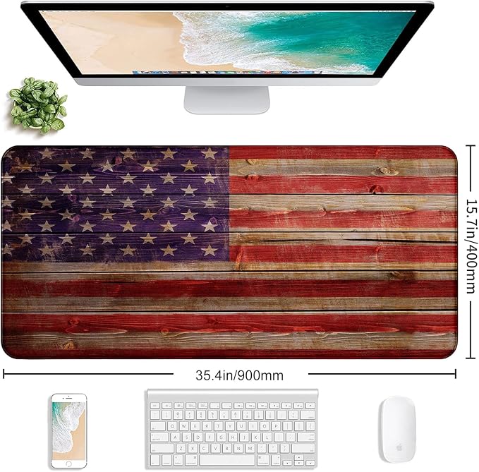American Flag Gaming Mouse Pad, Suitable - Image 2