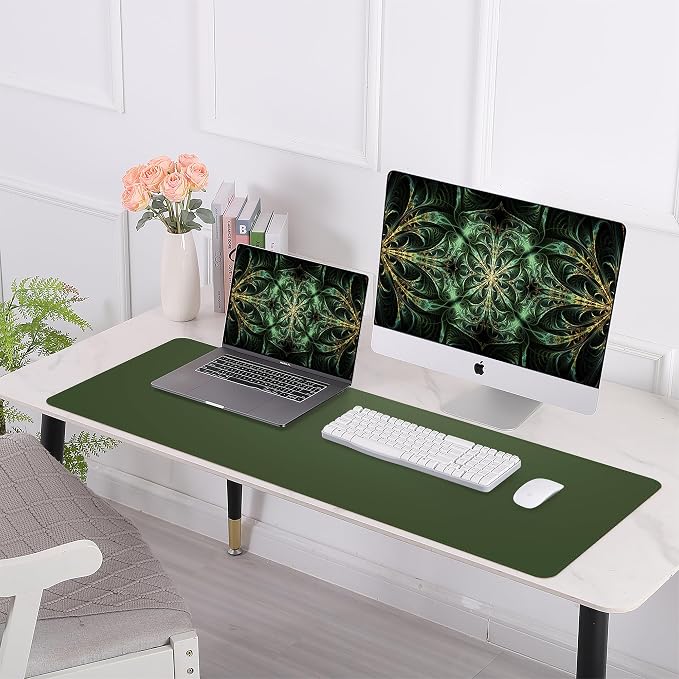 AFIING Leather Desk Pad Protector, Large Desk Mat - Image 6