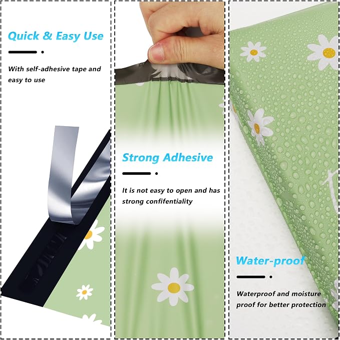 Thank You Poly Mailer 10x13 Inch 25 Pcs, Waterproof and Tear-Resistant Shipping - Image 3