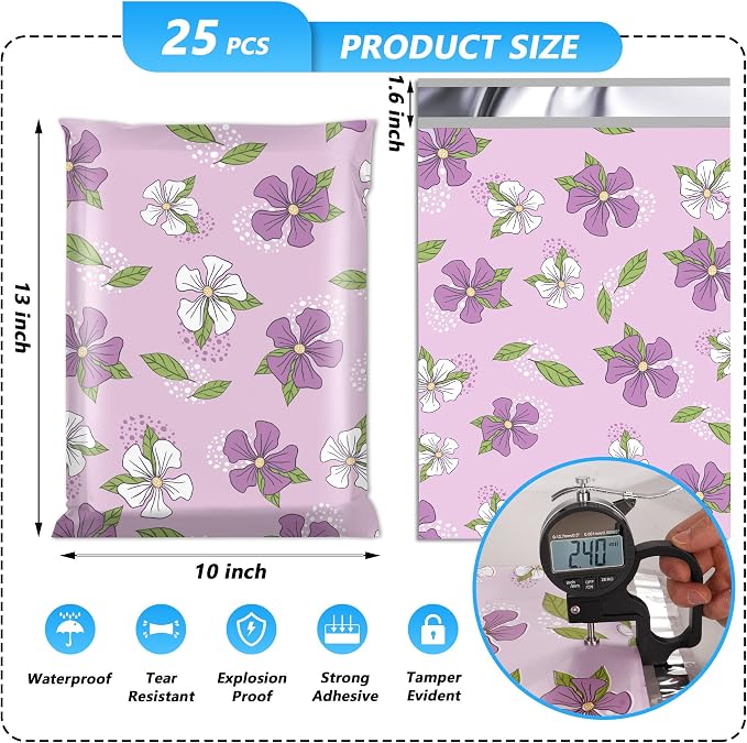 Poly Mailer 10x13 Inch 25 Pcs, Waterproof and Tear-Resistant Shipping Bags - Image 2