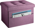 LINMAGCO Storage Ottoman Folding Foot Stool Foot Rest by LINMAGCO