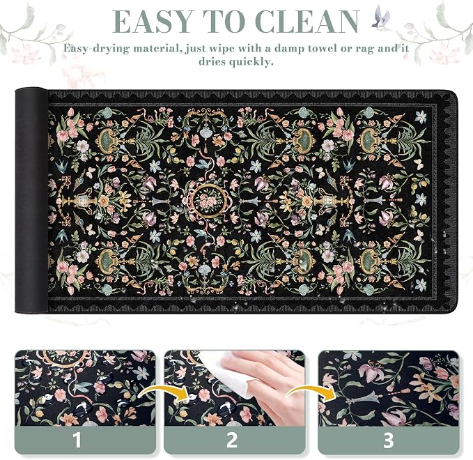iCasso Large Desk Mat Black, Big Mouse Pad - Image 5