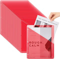 Seajan 48 Pcs Pocket Folders for 3 Ring Binder Clear Plastic Folders Sleeves by Seajan