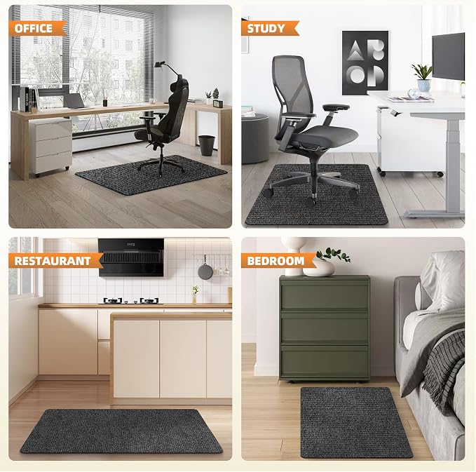 Office Chair Mat for Hardwood and Tile Floor, Anti-Slip Mat for Rolling Chair - Image 6