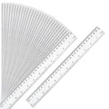 30 Packs Plastic Clear Rulers Bulk by DUIJINYU