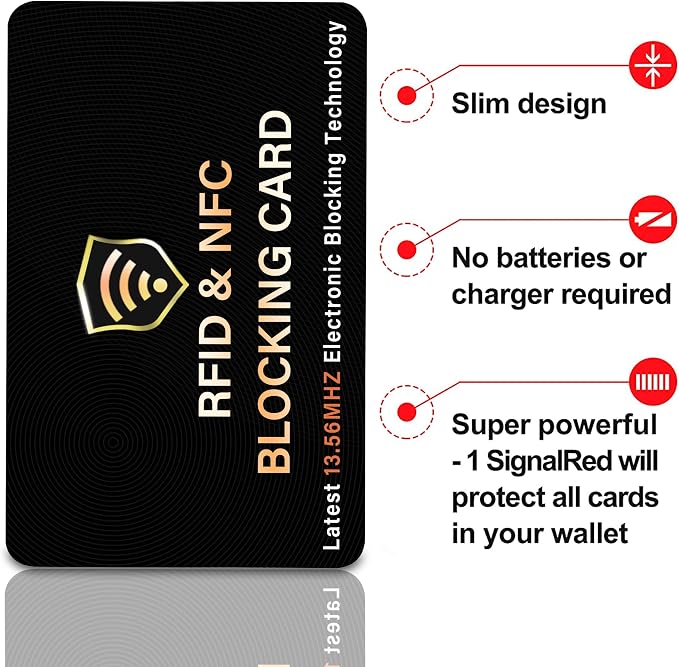 SaiTech IT 20 Pack RFID Blocking Card, One Card Protects Entire Wallet Purse - Image 7