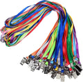 Wisdompro Lanyard with Bulldog Clip, 30 Pack of 17 inch Flat Nylon Neck Lanyard by Wisdompro