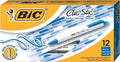 BIC Clic Stic Blue Retractable Ballpoint Pens, Medium Point, 12-Count Pack by BIC