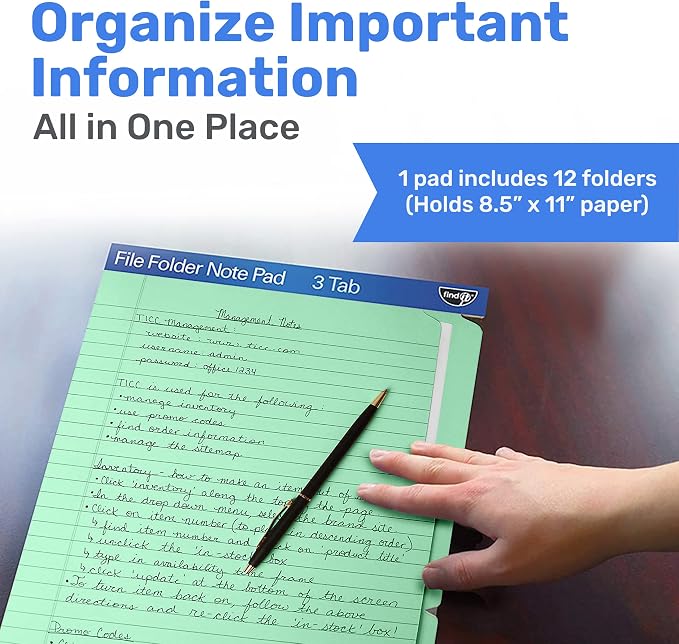 Find It File Folder Notepad - Image 2