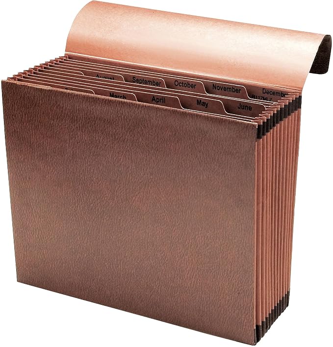 Smead TUFF Expanding File, 12 Pockets, Flap and Cord Closure, Letter Size - Image 4