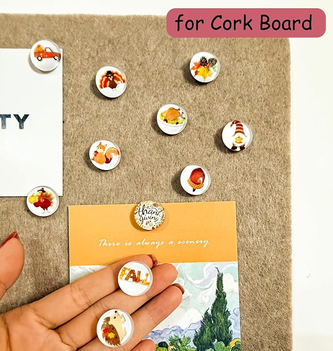 24Pcs Thanksgiving Decorative Push Pins Fall Theme Thumbtacks - Image 5