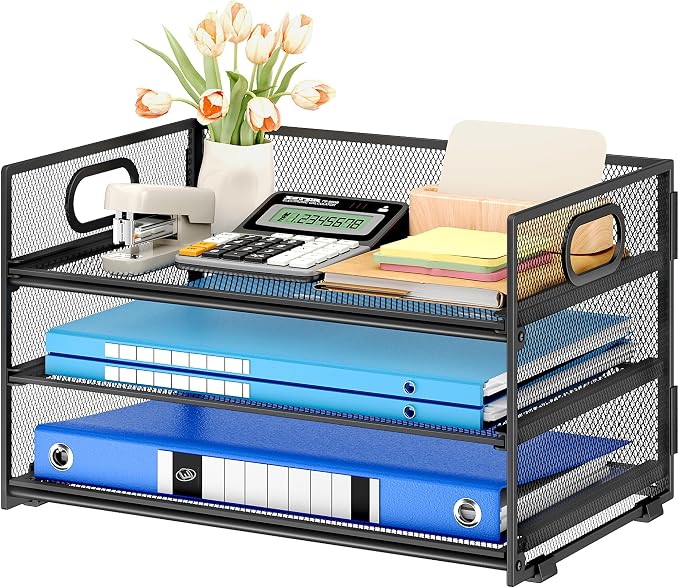 Subekyu 3 Tier Paper Letter Tray Organizer by SUBEKYU