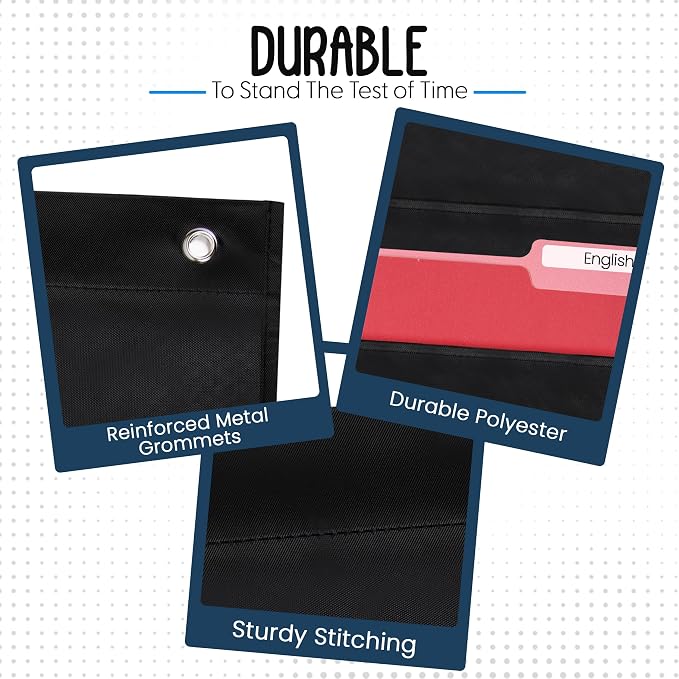 Essex Wares - 3 Pocket File Pocket Chart, and More - Wall Folder Organizer - 3 - Image 3
