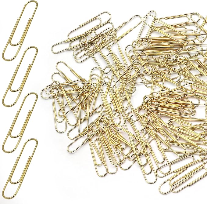 Luomorgo 120 Pcs Gold Paper Clips by Luomorgo