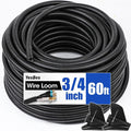 60 FT Wire Loom 3/4 Inch, Split Wire Loom Tubing Wire Conduit, Wire Protector by YesBes