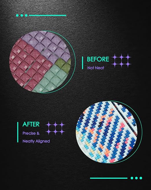 Foreveryoung Diamond Painting Zigzag Rulers – 9 PCS Diamond Art Tools and - Image 5