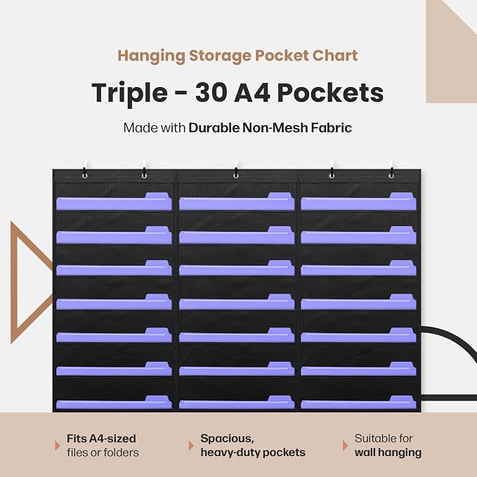 Hippo Creation Heavy Duty Storage Pocket Chart - Image 2