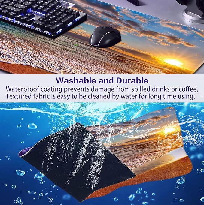 Sunset Beach Large Gaming Mouse Mat - Image 7