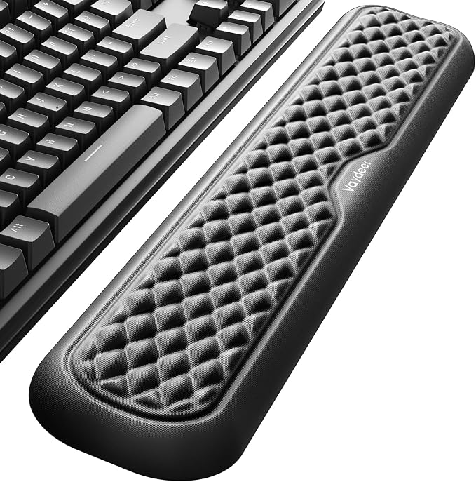 Vaydeer Keyboard Wrist Rest, Large Wrist Support Pad, Memory Foam Hand Rest by Vaydeer