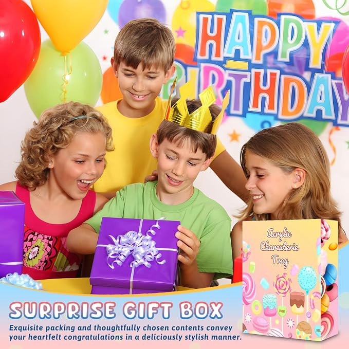 11" Acrylic Number Charcuterie Box, Reusable Fillable Alphabet Number Shaped - Image 6
