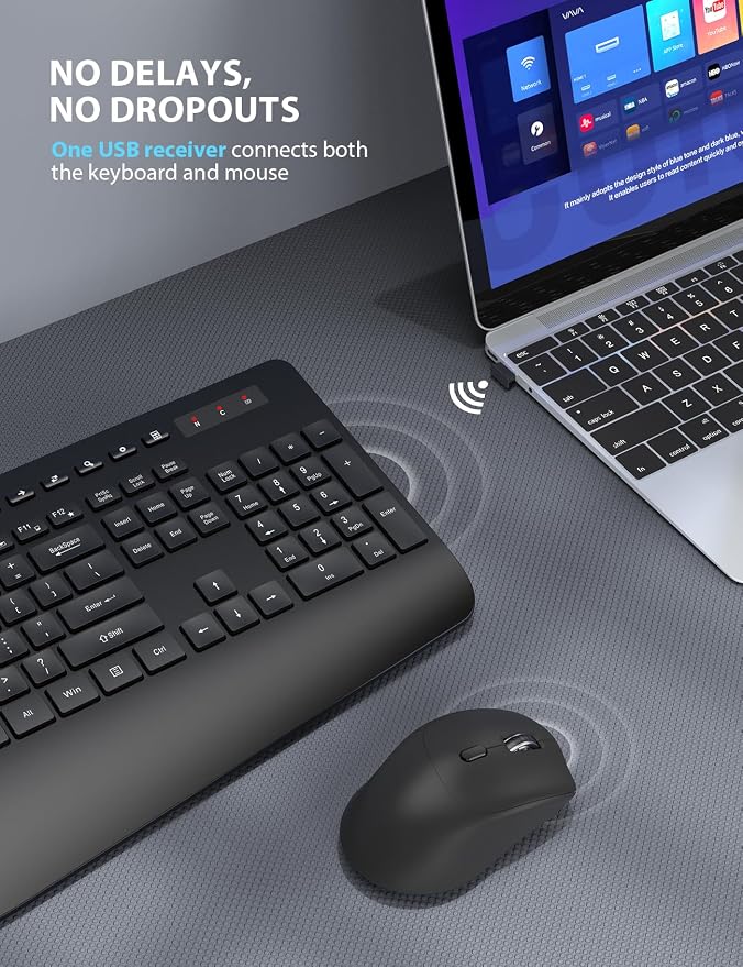 Wireless Keyboard and Mouse Combo - Image 3